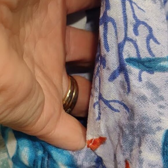 SEA TURTLES COLORFUL OCEAN ADVANCE APPARELS LOUNGEWEAR PANTS ELASTIC WAIST  XL - Picture 8 of 10